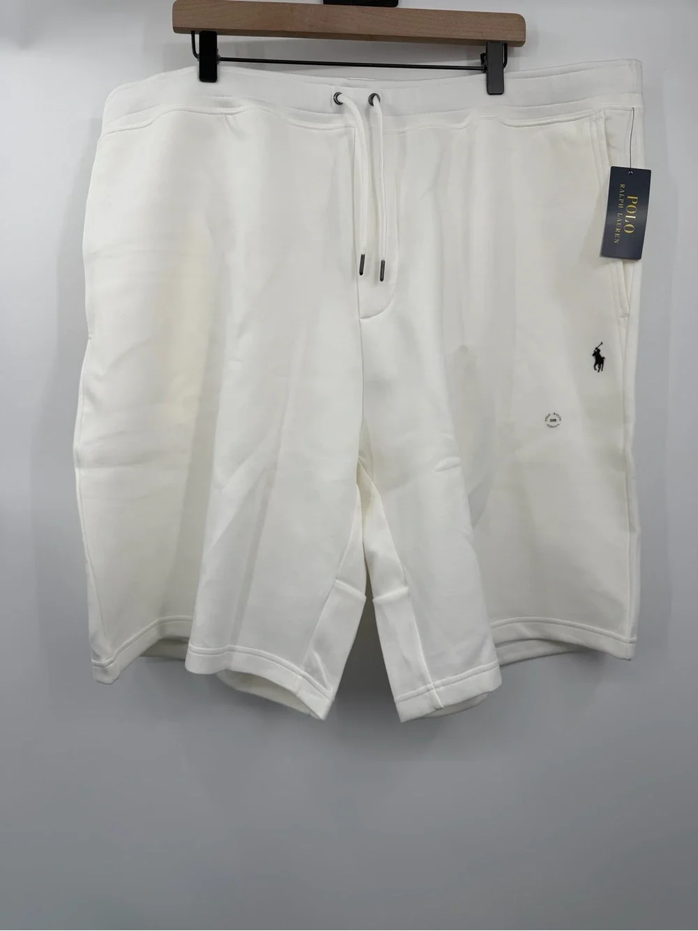 Polo Ralph Lauren Double Knit Shorts Mens 3XB Big Tall White NWT $110